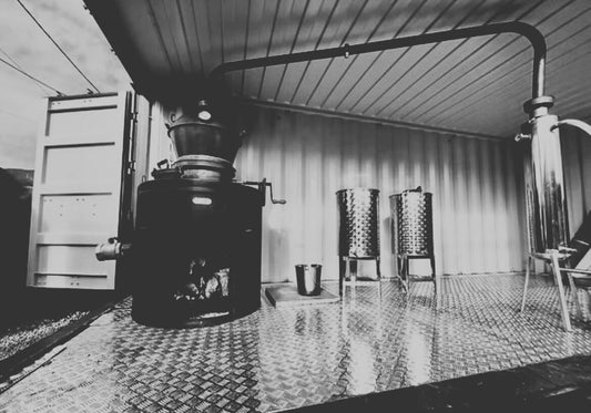 Our Closed-Loop Cooling System in Action During Rum Distillation