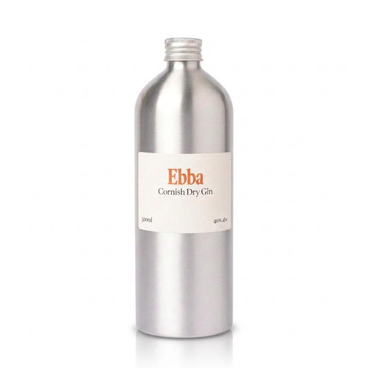 Ebba bottle with a stronger reflection and shadow on white